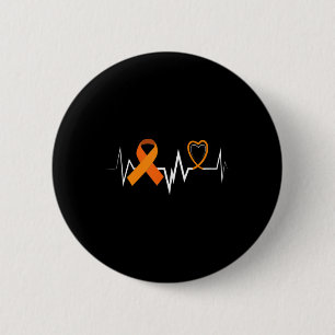 Heartbeat Products Leukaemia Ribbon Leukaemia Awar 6 Cm Round Badge