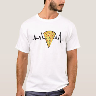 Heartbeat Pulse - Pizza T-Shirt