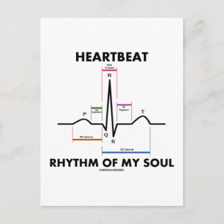 Heartbeat Rhythm Of My Soul (ECG/EKG) Postcard