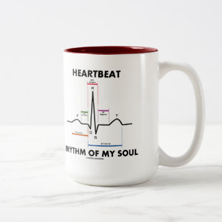 Heartbeat Rhythm Of My Soul (ECG/EKG) Two-Tone Coffee Mug