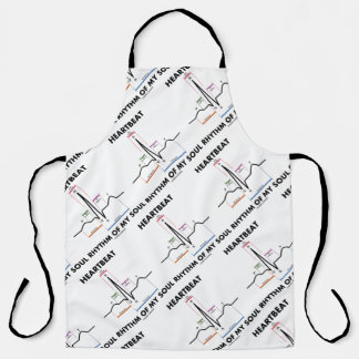 Heartbeat Rhythm Of My Soul ECG Electrocardiogram Apron