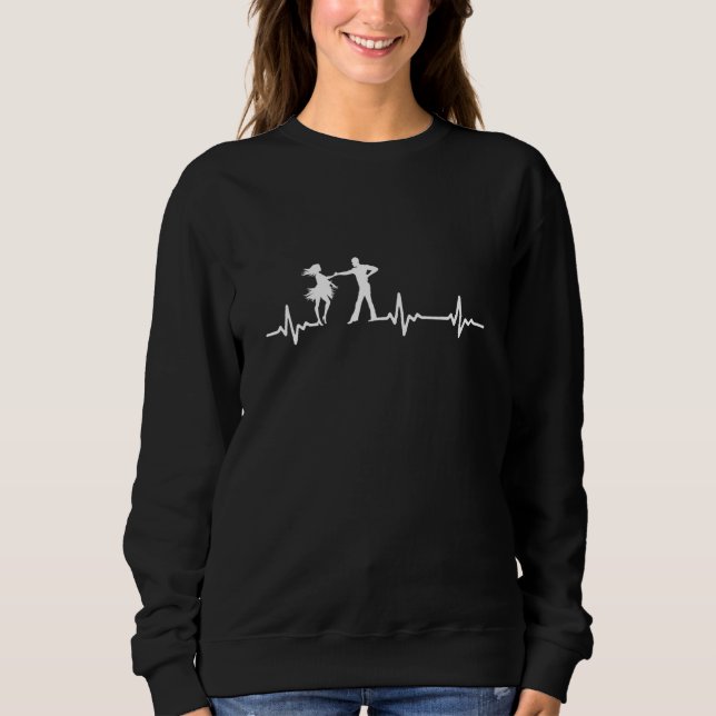 Heartbeat Salsa Cuba Cuban Dance Sweatshirt (Front)