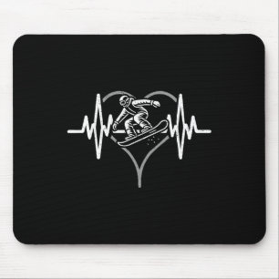 Heartbeat Skateboarding Heartline Pulse Skater Tri Mouse Mat