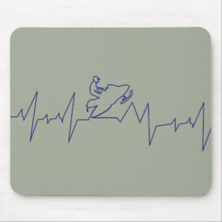 Heartbeat-Snowmobile Mouse Mat