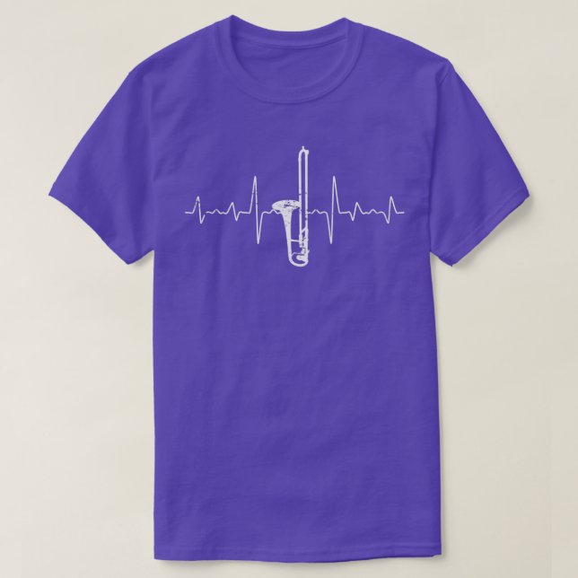 Heartbeat trombone  T-Shirt (Design Front)