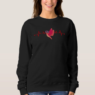 Heartbeat Valentine's Day Love Hummingbird Boys Ki Sweatshirt