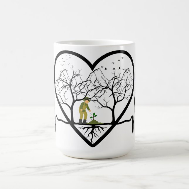 Heartbeats for Earth – Save Life Save Planet Mug (Center)