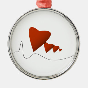 Heartbeats Metal Tree Decoration