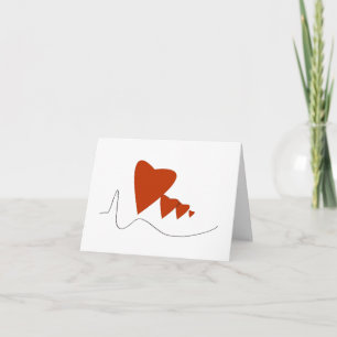 Heartbeats - Note Card - Wide Customisable