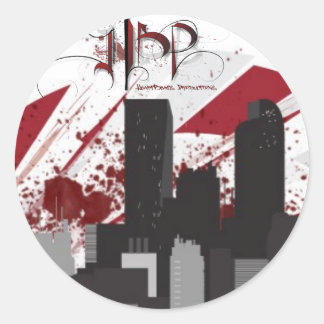 HeartBeats Productions Skyline Sticker