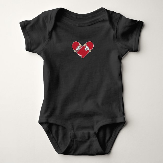 Heartboard Baby Bodysuit (Front)