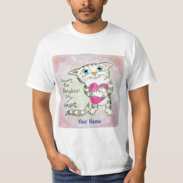 Heartbreak Cat  T-Shirt (Front)