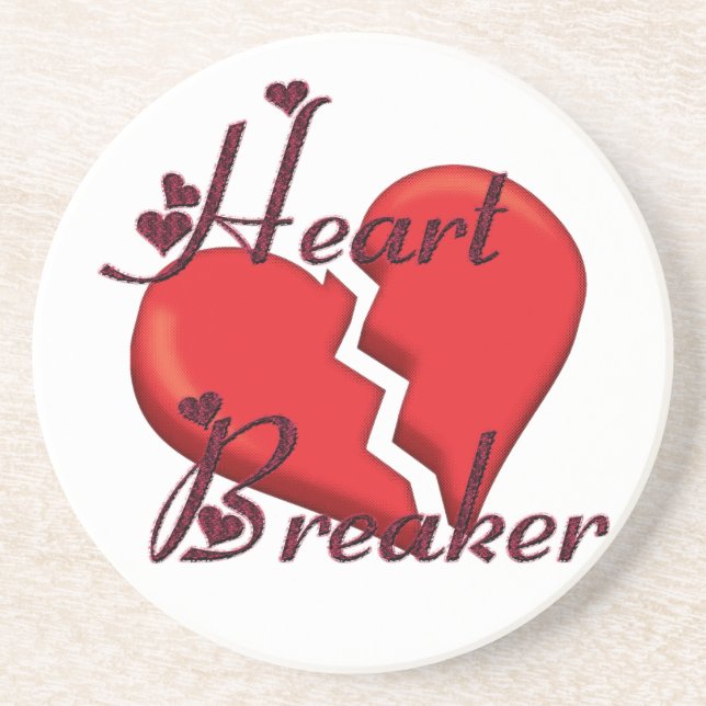 Heartbreaker Funny Valentine Coaster (Front)