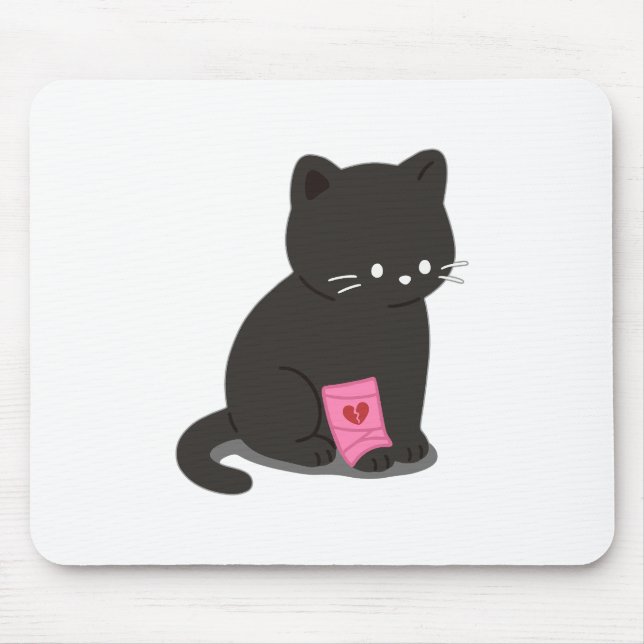 Heartbroken Cat Mouse Mat (Front)
