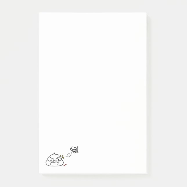 Heartbroken Poop - Brootsch the PooPoo Post-it Notes (Front)
