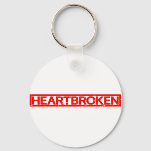 Heartbroken Stamp Key Ring