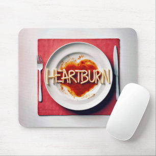 Heartburn Spaghetti Dinner Mouse Mat
