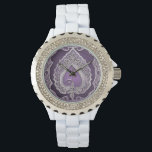 Hearted in Purple AI art  Watch<br><div class="desc">Hearted in Purple is a beautiful design of a lace heart on a purple background. It is the perfect gift for the bride.</div>