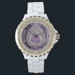 Hearted in Purple AI art  Watch<br><div class="desc">Hearted in Purple is a beautiful design of a lace heart on a purple background. It is the perfect gift for the bride.</div>