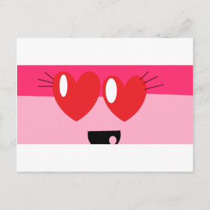 hearteyes postcard