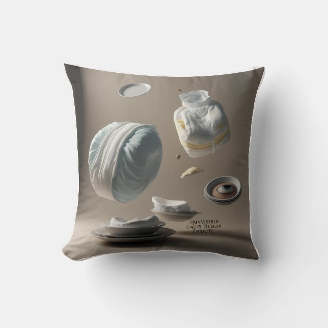 Heartfelt 3D Tribute: Seen & Celebrate Cushion (Front)