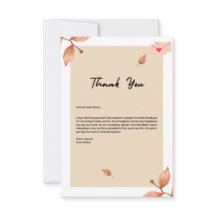 Heartfelt Appreciation: Birthday Thank You Card"