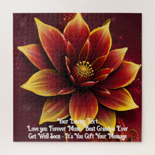 Heartfelt Blooms: A Personalized Puzzle Surprise