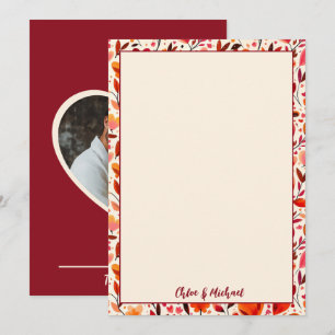Heartfelt Blooms Flat Thank You Card
