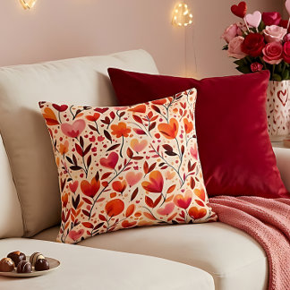 Heartfelt Blooms: Valentine's Day Cushion