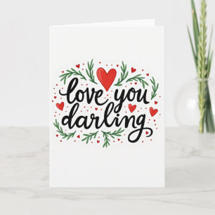 Heartfelt Botanical Love Card