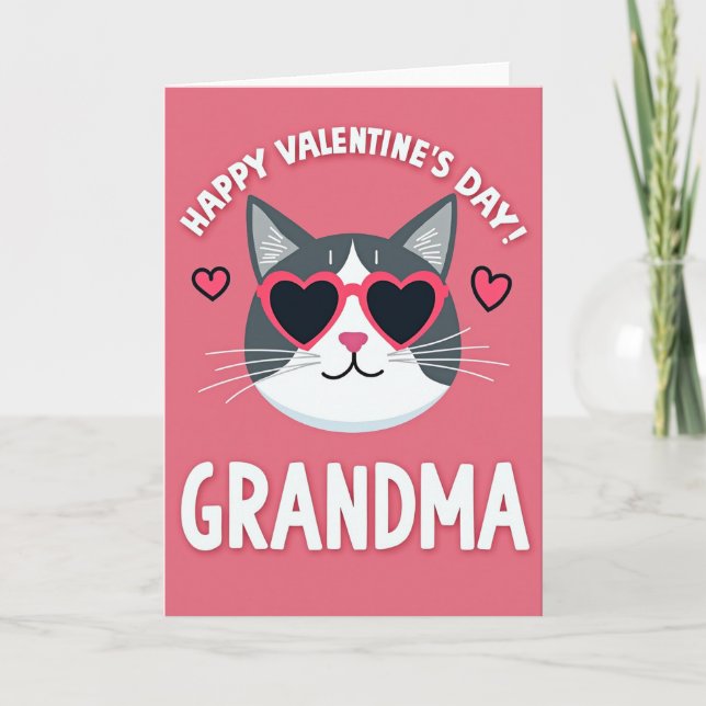 Heartfelt Cat Grandma Card (Front)