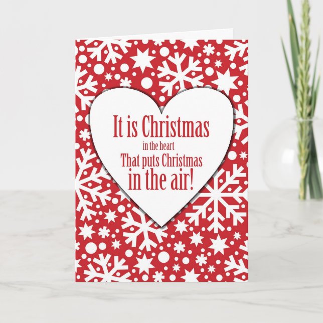 Heartfelt Christmas Greeting Card (Front)