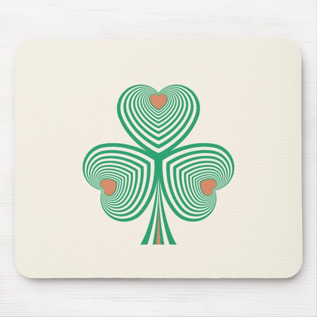 Heartfelt Clover Mouse Mat (Front)