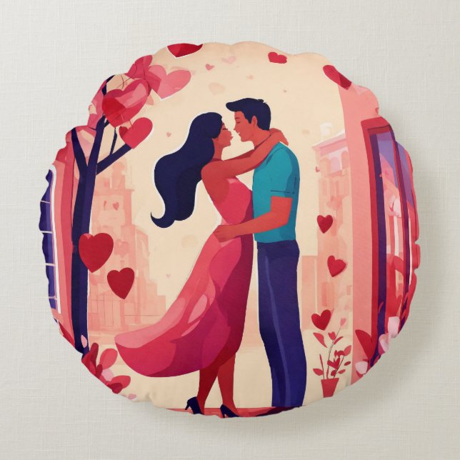 Heartfelt Comfort: Valentine's Day Throw Pillows (Front)