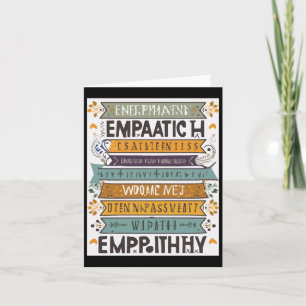 Heartfelt Connections Inspirational Empathy Quotes Card