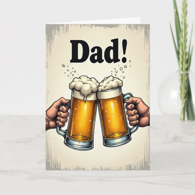 Heartfelt Dad Toast Card (Front)
