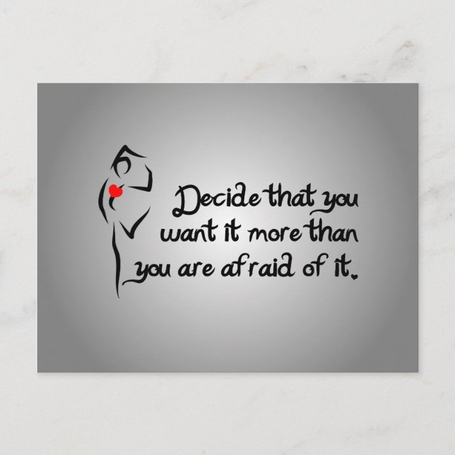 Heartfelt-Decide That You Want it Dance Postcard (Front)