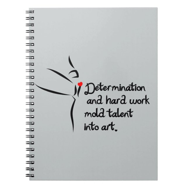 Heartfelt-Determination Dance Notebook (Front)