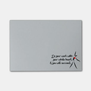 Heartfelt-Do Your Work Dance Post-it Notes