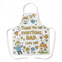 Heartfelt Doodle "Thank You Dad" Art