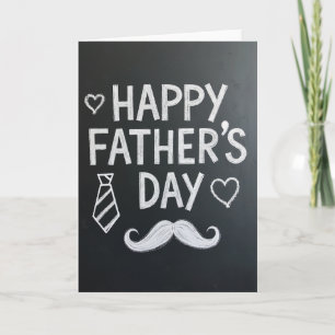 Heartfelt Fathers Day Chalk Card