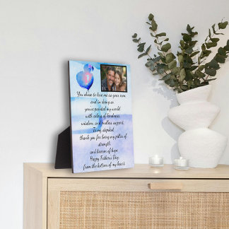 Heartfelt Fathers' Day tabletop plaque