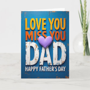 Heartfelt Fathers Day Wood Card