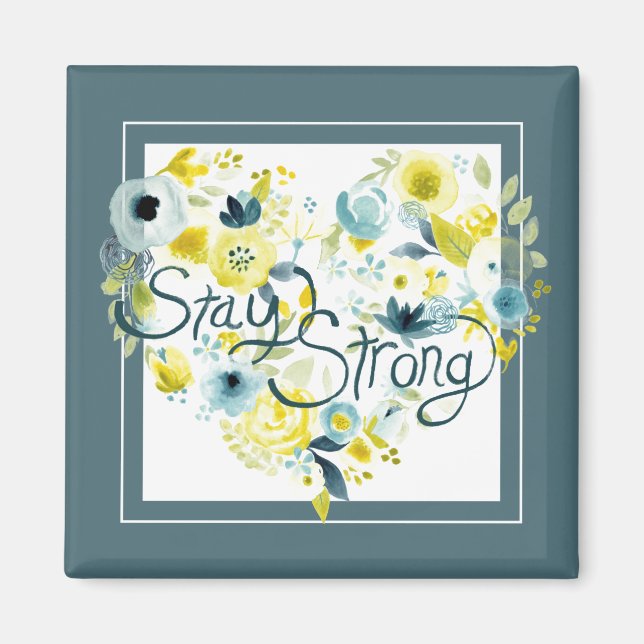 Heartfelt Floral I Magnet (Front)