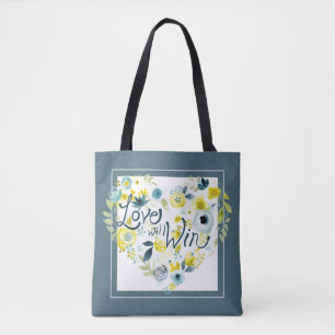 Heartfelt Floral II Tote Bag