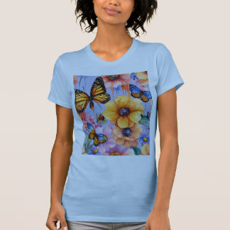 Heartfelt Flutter: Butterfly Silhouette T-Shirt De