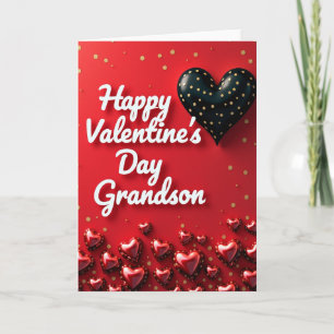 Heartfelt Glitter Grandson Card
