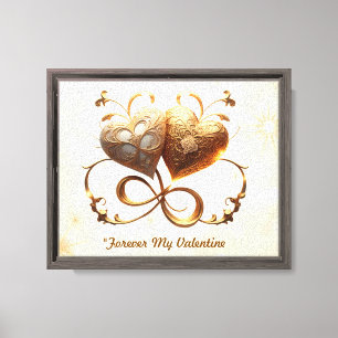 "Heartfelt Golden Moment" Canvas Print