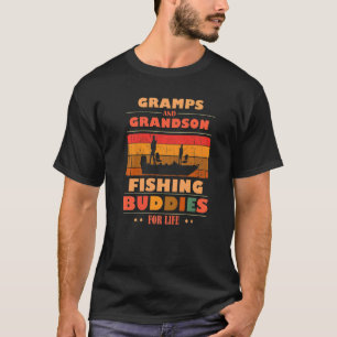 Heartfelt GRAMPS Grandson Buddies For Life Fishing T-Shirt