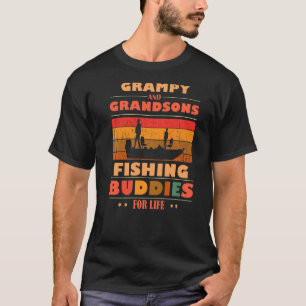 Heartfelt GRAMPY Grandsons Buddies For Life Fishin T-Shirt